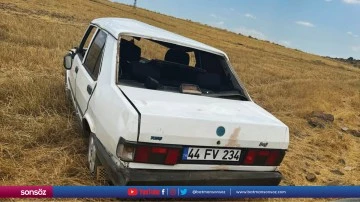 Otomobildeki 3 kişi yaralandı