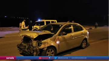 Otomobilin &ccedil;arptığı 17 k&uuml;&ccedil;&uuml;kbaş hayvan telef oldu