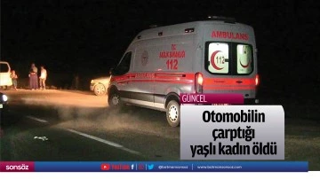 Otomobilin &ccedil;arptığı yaşlı kadın &ouml;ld&uuml;