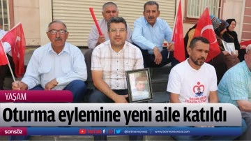 Oturma eylemine yeni aile katıldı