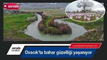 Ovacık&rsquo;ta bahar g&uuml;zelliği yaşanıyor