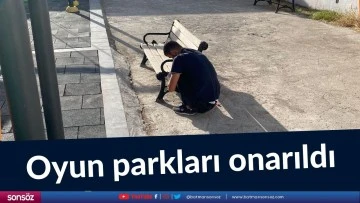Oyun parkları onarıldı
