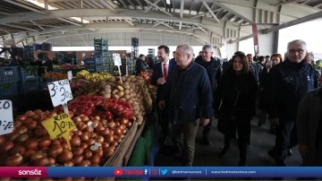 Özdağ, Gaziantep'te semt pazarlarını ziyaret etti