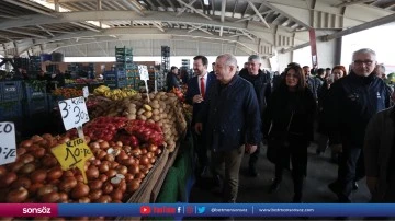 &Ouml;zdağ, Gaziantep'te semt pazarlarını ziyaret etti