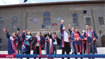 &Ouml;zel &ccedil;ocuklar kep atarak mezuniyet sevinci yaşadı