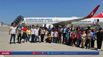 &Ouml;zel &ccedil;ocuklar Şırnak Şerafettin El&ccedil;i Havalimanını gezdi