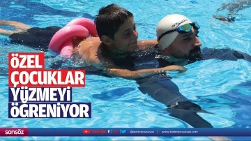 &Ouml;zel &ccedil;ocuklar y&uuml;zmeyi &ouml;ğreniyor