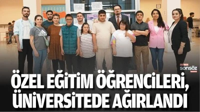 &Ouml;zel eğitim &ouml;ğrencileri, &uuml;niversitede ağırlandı