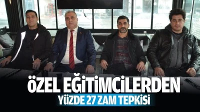 &Ouml;zel eğitimcilerden y&uuml;zde 27 zam tepkisi