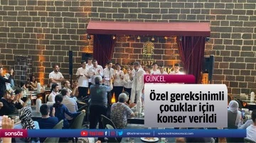 &Ouml;zel gereksinimli &ccedil;ocuklar i&ccedil;in konser verildi