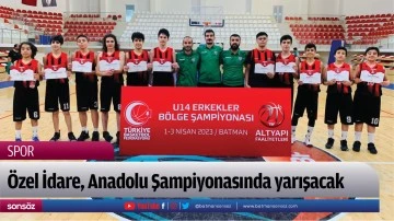 Özel İdare, Anadolu Şampiyonasında yarışacak