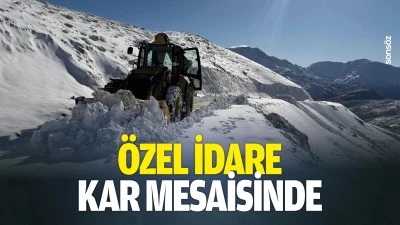 &Ouml;zel İdare, kar mesaisinde