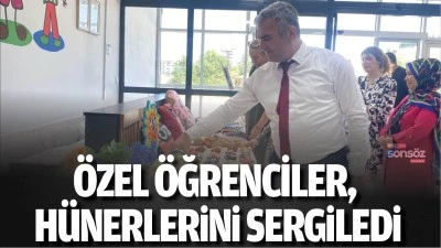 &Ouml;zel &ouml;ğrenciler, h&uuml;nerlerini sergiledi