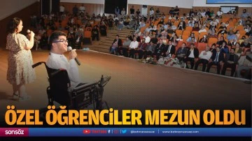 &Ouml;zel &ouml;ğrenciler mezun oldu