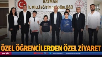 &Ouml;zel &ouml;ğrencilerden &ouml;zel ziyaret