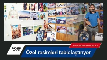 &Ouml;zel resimleri tablolaştırıyor