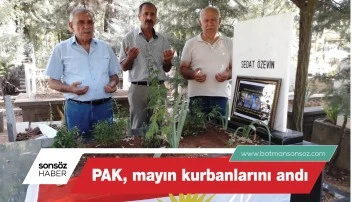 PAK, mayın kurbanlarını andı