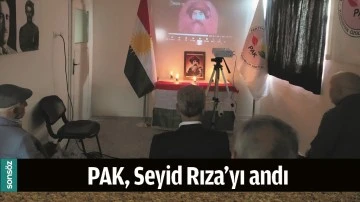 PAK, SEYİD RIZA&rsquo;YI ANDI