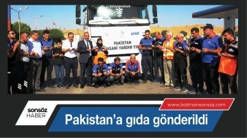 Pakistan&rsquo;a gıda g&ouml;nderildi