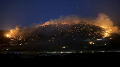Pamukkale il&ccedil;esinde orman yangını &ccedil;ıktı (5)
