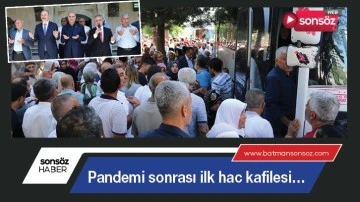Pandemi sonrası ilk hac kafilesi&hellip;