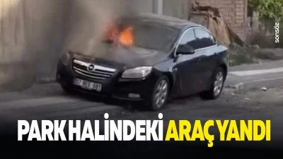 Park halindeki ara&ccedil; yandı