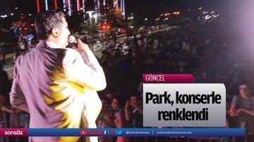 Park, konserle renklendi