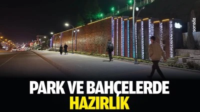 Park ve bah&ccedil;elerde hazırlık
