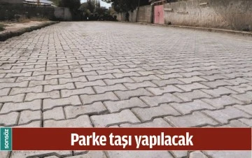 PARKE TAŞI YAPILACAK