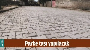 PARKE TAŞI YAPILACAK