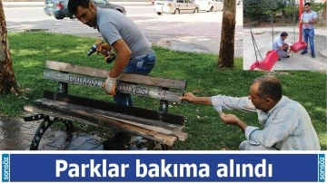 Parklar bakıma alındı