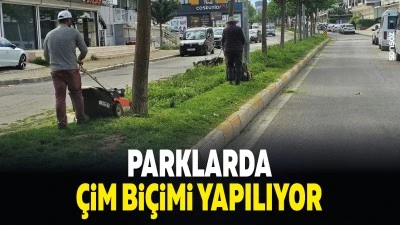 Parklarda &ccedil;im bi&ccedil;imi yapılıyor