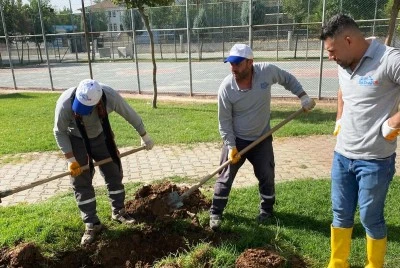 Parklarda i&ccedil;im &ccedil;alışmaları başladı
