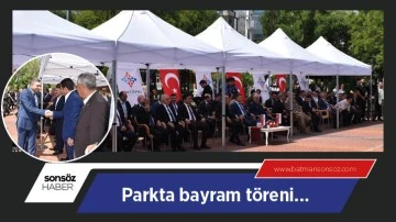 Parkta bayram t&ouml;reni&hellip;