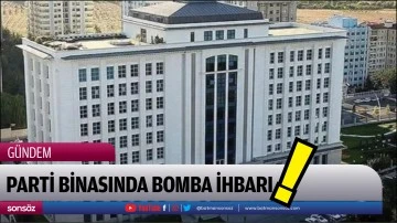 parti binasında bomba ihbarı!