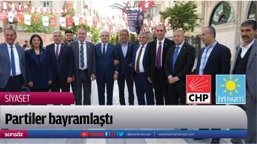 Partiler bayramlaştı