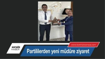 Partililerden yeni m&uuml;d&uuml;re ziyaret