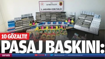 Pasaj baskını: 10 g&ouml;zaltı!
