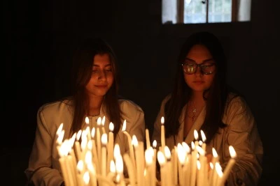 Paskalya Bayramı d&uuml;zenlenen ayinle kutlandı