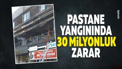 Pastane yangınında 30 milyonluk zarar