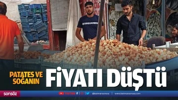 Patates ve soğanın fiyatı d&uuml;şt&uuml;
