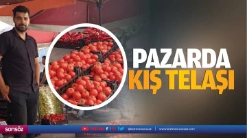 Pazarda kış telaşı&hellip;