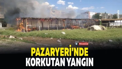 Pazaryeri&rsquo;nde korkutan yangın