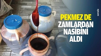 Pekmez de zamlardan nasibini aldı