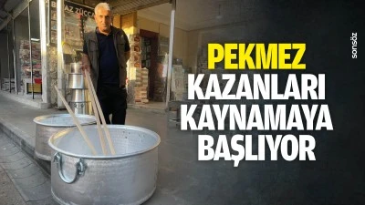 Pekmez kazanları kaynamaya başlıyor