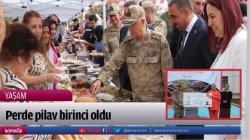 Perde pilav birinci oldu