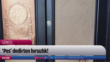 &lsquo;Pes&rsquo; dedirten hırsızlık!