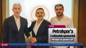 Petrolspor&rsquo;a 5 milyonluk sponsorluk