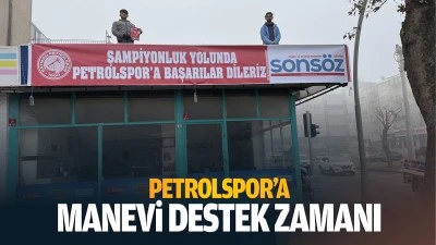 Petrolspor&rsquo;a manevi destek zamanı