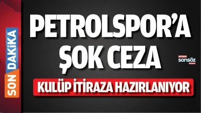 Petrolspor&rsquo;a şok ceza